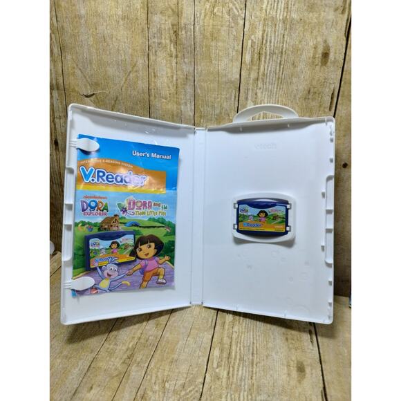VTech V.Reader Cartridges Tangled & Dora Explorer Animated E-Books Lot Of 2 - Picture 3 of 8
